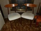 mid century modern pair of chairs