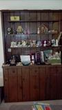 Handmade Hutch and knick knacks