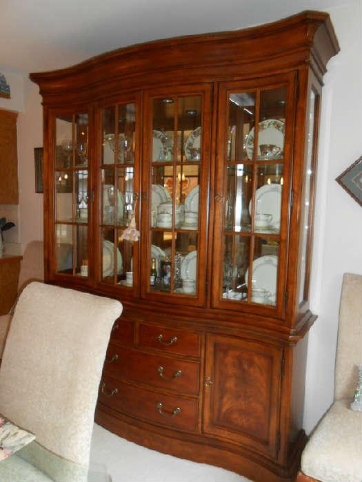 Wave front china cabinet