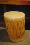I am not sure where this drum came from but it is lovely and would make a great end table