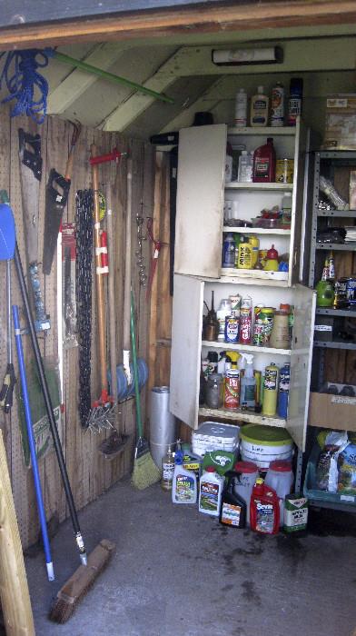 Hand tools and cabinet