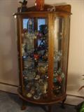 Beautiful Curved Glass China Cabinet