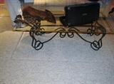 Glass top coffee table