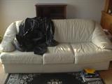 Nice white leather sofa
