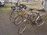 Lots of bikes, some vintage Schwins