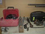 Antique tools in woodshop