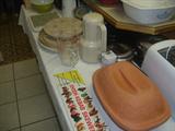 More kitchen items just unpacked from pantry