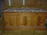 Cedar chest with padded top