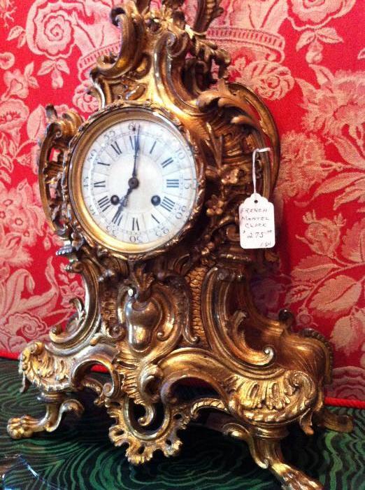                                 French mantel clock