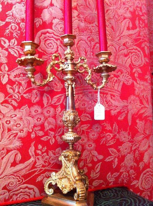                    1 of several ornate candelabras