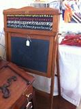                              vintage ABC chalk board