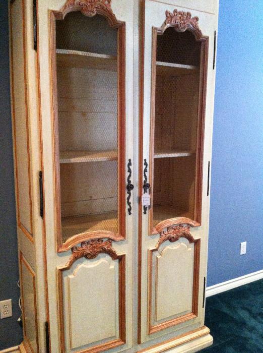                             ornate display cabinet