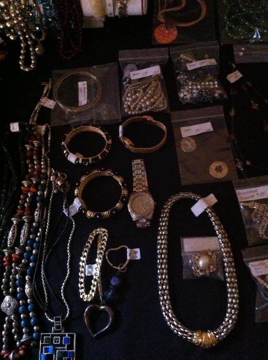                  wide assortment of costume jewelry