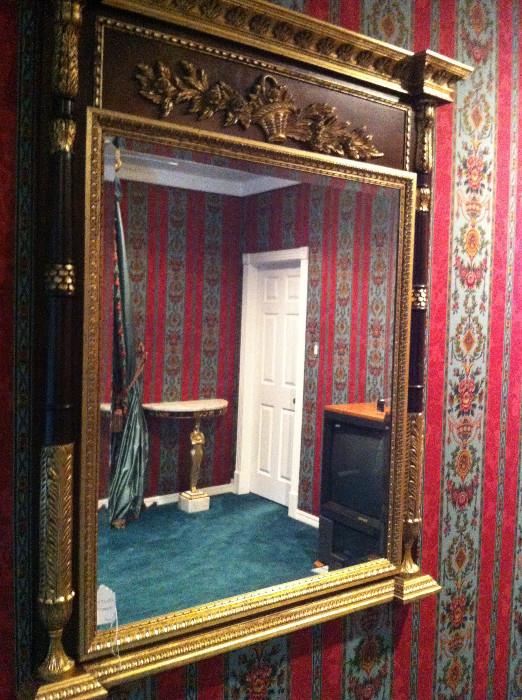 gold & black decorative mirror