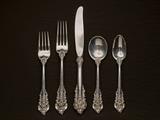 Wallace Grand Baroque sterling silver flatware & serving pieces
