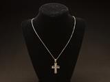 14k gold chain & cross
