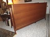 Back view of Kipp Stewart for Drexel walnut bookcase.
