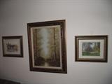 Original Isler oil painting & signed lithographs
