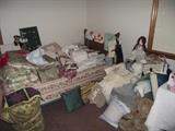 All types of linens (king & twin), plus twin bed