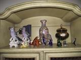 Murano glass animal figurines