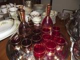Venetian glass decanters & glasses