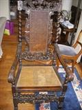 FINE CARVED CHAIR/THRONE