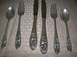 INTERNATIONAL STERLING "SILVER~IRIS" 2 PLACE SETTINGS 