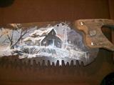 HAND PAINTED SAW BLADE