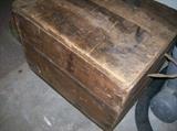 ANTIQUE WOOD CRATE MADE TO MOVE AN UNDERWOOD TYPEWRITER