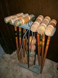 VINTAGE CROQUET SET