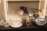Various fine crystal & silverplate items