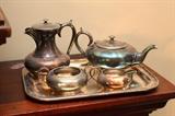 J.T. Morgan "Swansea" nickle silver tea set