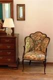 French art nouveau style parlor chair