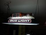 Very large hanging "Bud Light" light