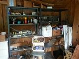 Shelving and misc. items in shed