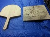 pizza stone and spatula