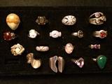Beautiful sterling silver rings