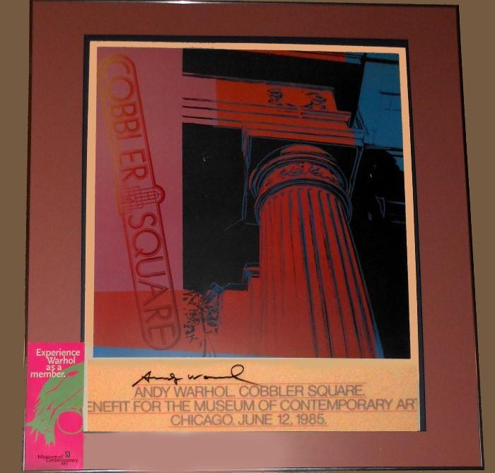 Signed Andy Warhol Poster