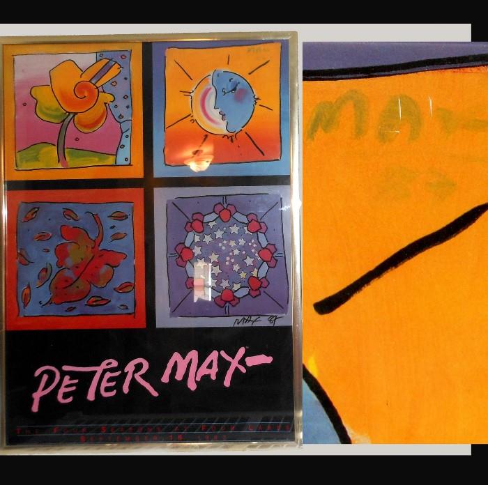 Signed Peter Max Poster