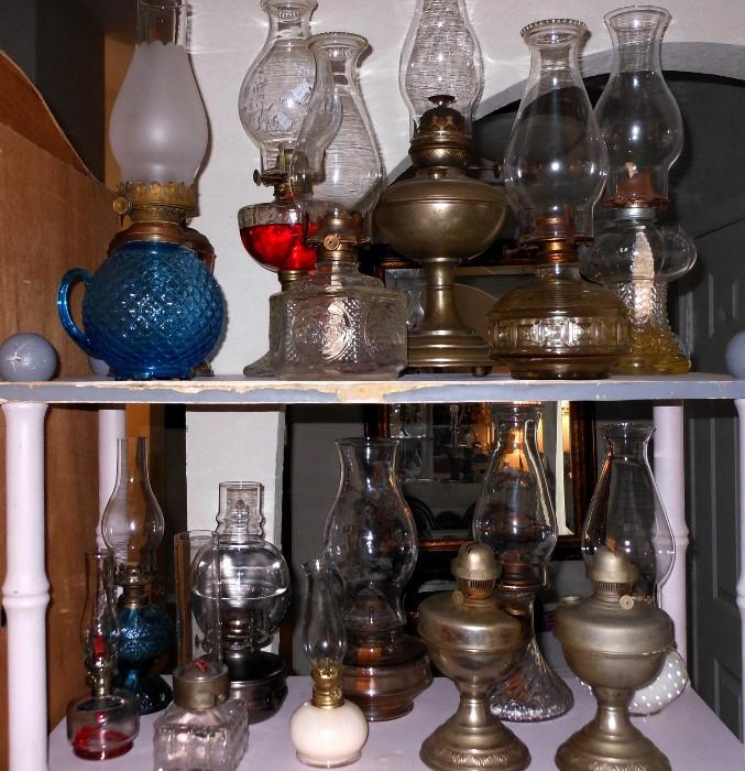 Lots of Oil Lamps
