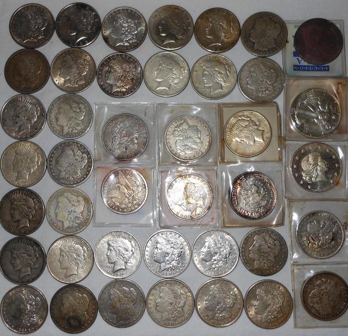 A sample of the numerous Silver Coins available