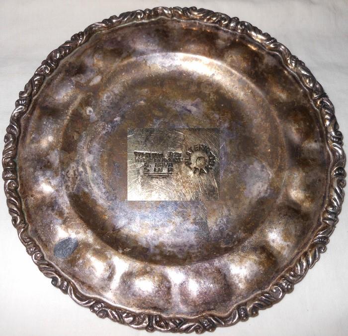 Heavy Sterling Silver Small Plate