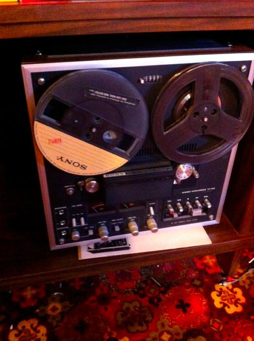 Sony reel to reel 3 head stereo tape recorder