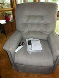The nearly new lift chair was used less that 3 months.  It has all the paperwork with it.