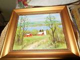 this painting of Owasco lake was done by E.B. Carlson. 1967
