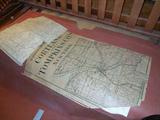 One of the many early maps collected by Mr. Trice.  The Railroad collection he had included where RR tracks would be.