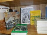 These are some of the Canal books and papers.  There are 17  books on trips the NY Canal Society took.  Each one covers the history of one of the many canals in NY state.
