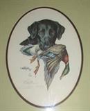 Artist Signed & # 171/980 Labrador Retriever Duck Print by A. Taylor 11/10/84
