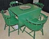Painted Maple Table & Chair Set