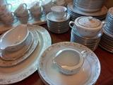 Rose pattern china from Japan, service for 12